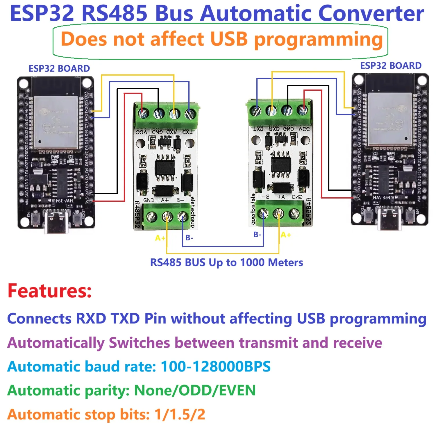 Carte convertisseur automatiqu - Esp32 Uart Module avis et prix