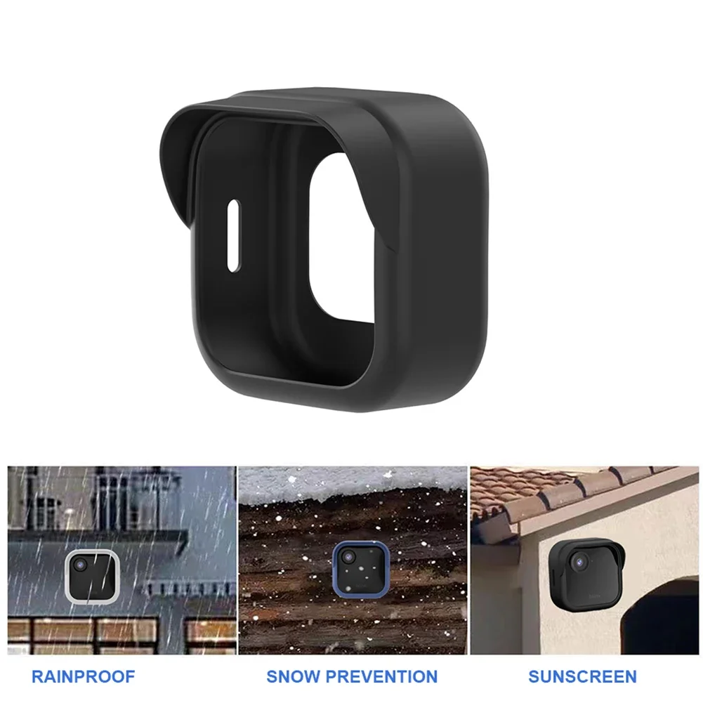 غطاء حماية لكاميرا الأمان من السيليكون، تصميم حافة غطاء كاميرا مقاوم للطقس لهاتف Blink Outdoor 4 (الجيل الرابع)