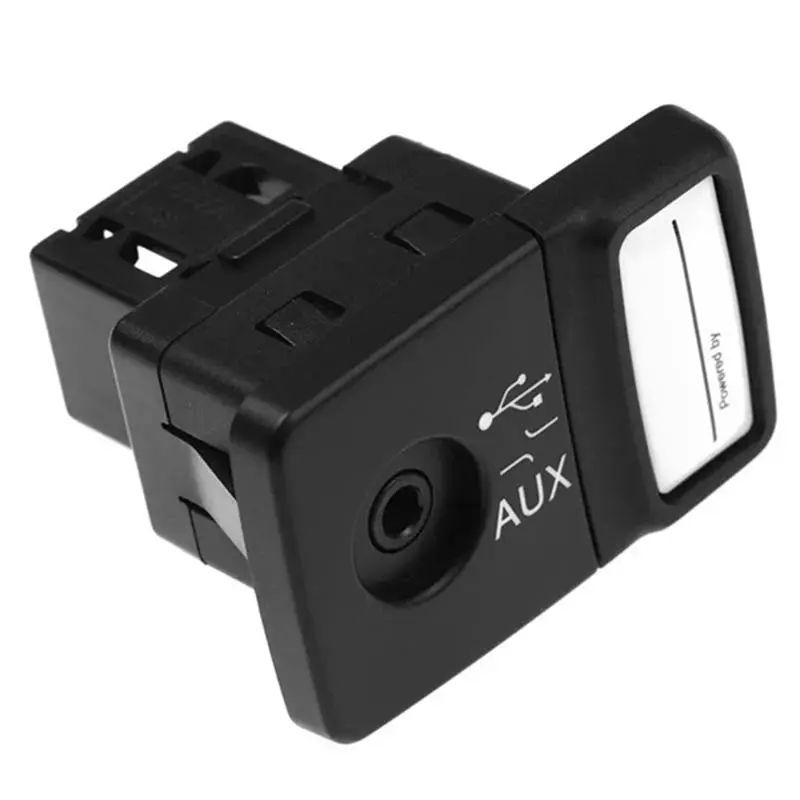 Car Media Player AUX Audio Interface Charging Port Socket USB Auxiliary Socket 735547937 For Fiat 500 Panda Punto-A97E