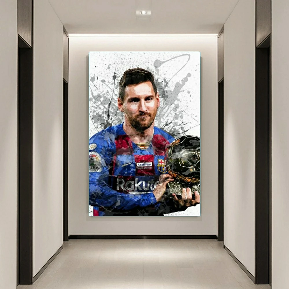 Lionel Messi 추상 수채화 다이아몬드 페인팅 5D DIY 아트 키즈 선물 크로스 스티치 키트 모자이크 자수 공예 홈 장식