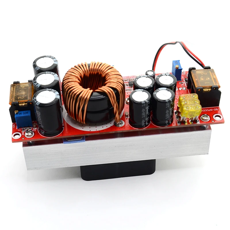 1800W 40A 1500W 30A 1200W 20A DC-DC Boost Converter Step Up Power Supply Module 10-60V to 12-90V Adjustable Voltage Charger