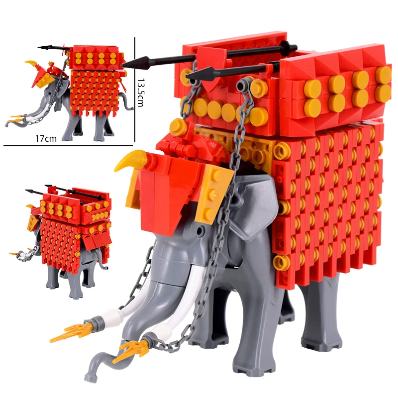 Mittelalterlicher Ork-Krieger, LOTR Große Figur, Uruk-Kriegschariot, Bausteine, 3 Stile, Spielzeug, Geschenk für Sammler