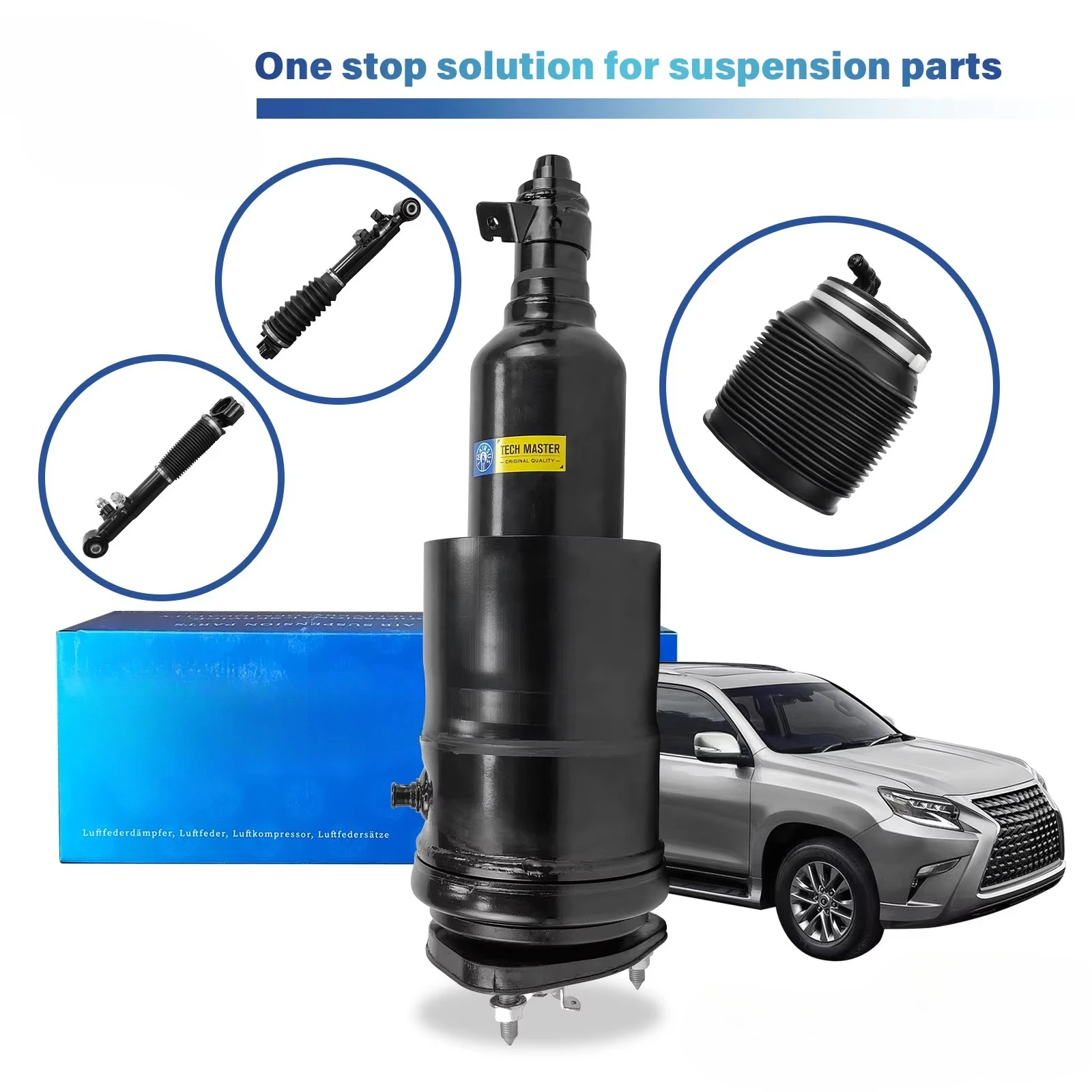 for Tech Master New Air Suspension Assembly Front Left Air Shock Absorber for LS460 48020-50270 48020-50271 12 Months Warranty