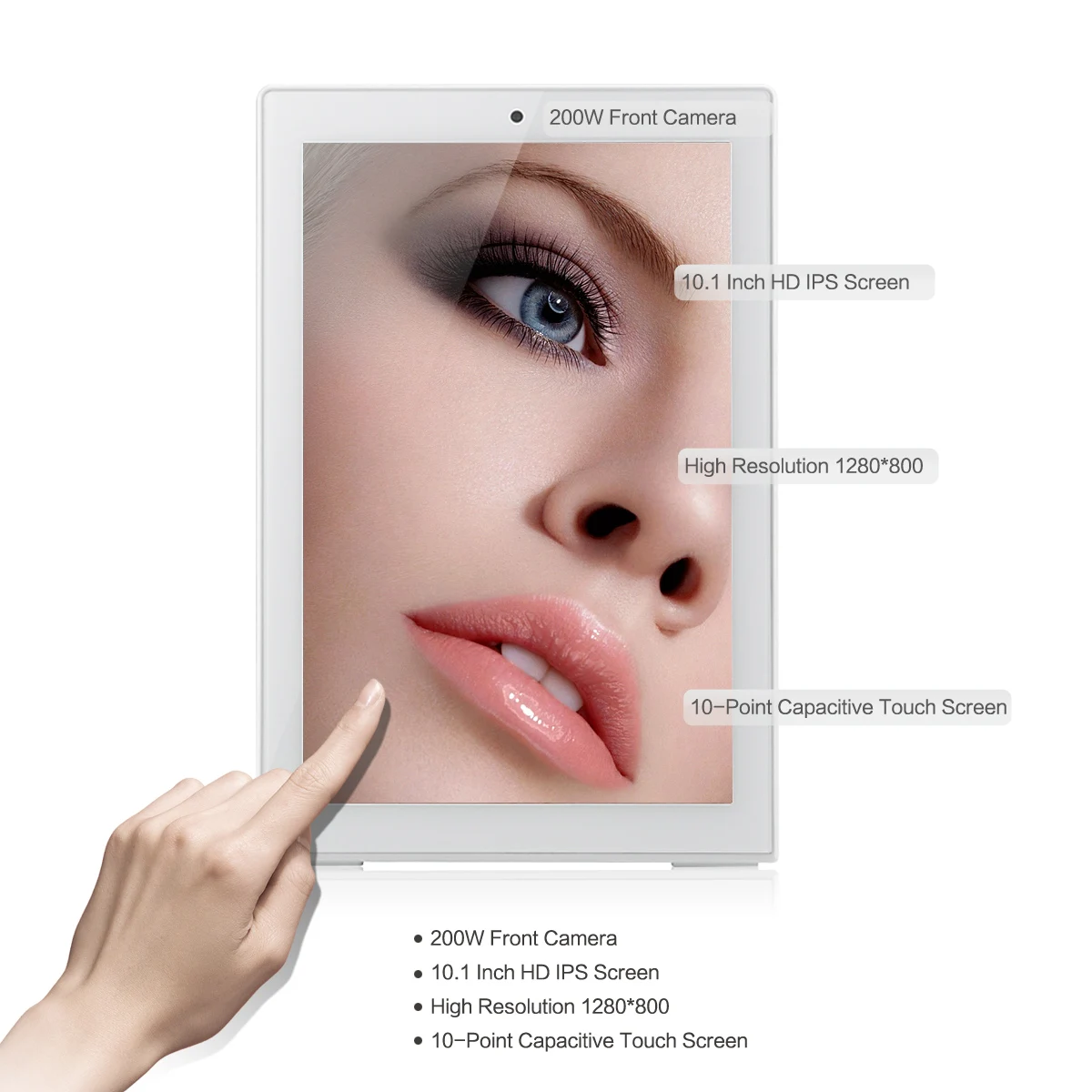 For Store 10.1 Inch Tabletop Digital Signage Kiosk Video Player Advertising Display Device Order Menu Screen Desktop Stand