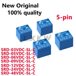 5/PCS New SRD-03VDC-SL-C SRD-05VDC-SL-C SRD-06VDC-SL-C SRD-09VDC-SL-C SRD-12VDC-SL-C SRD-24VDC-SL-C SRD-48VDC-SL-C 5pin In Stock