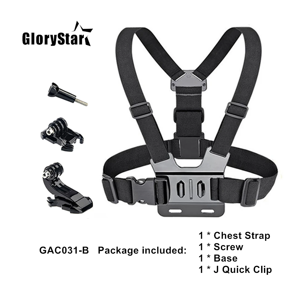 Chest Strap Mount Belt for Gopro Hero 10 9 7 65 Xiaomi Yi 4K Go Pro SJCAM SJ4000 Action Camera Chest Mount Harness Sport Cam Fix