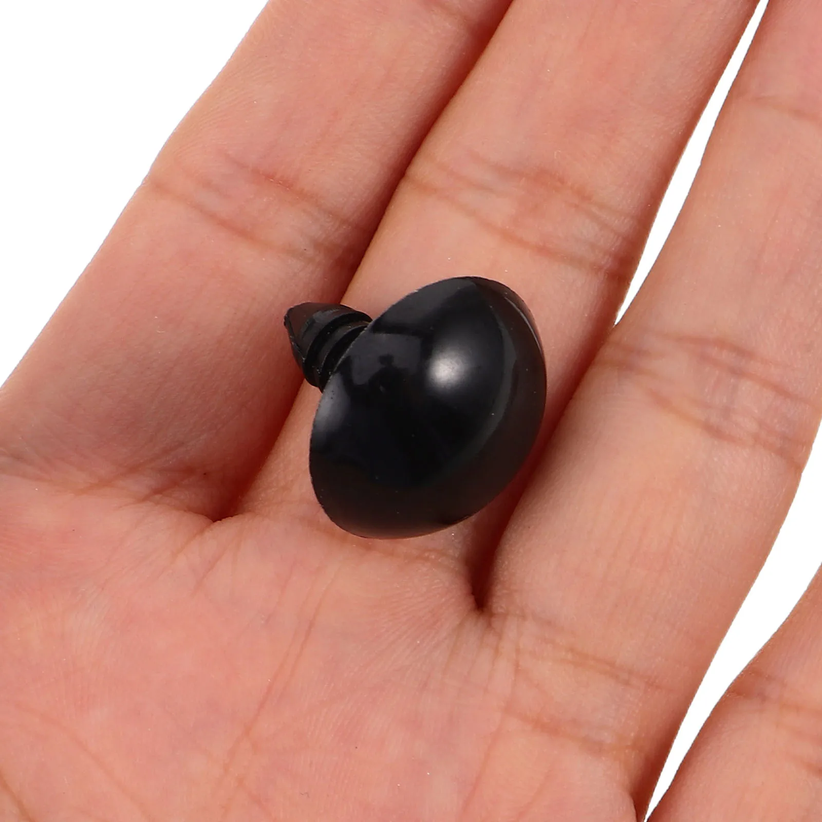 

150Pcs Plastic Safety Eyes for Stuffed Animals Black Glossy Finish with Washers Crochet Craft DIY Animal Eyes Bulk Pack