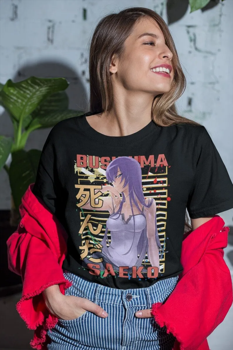 Unisex il mio preferito Saeko Busujima Sexy Anime Cool Graphic Gift t-shirt