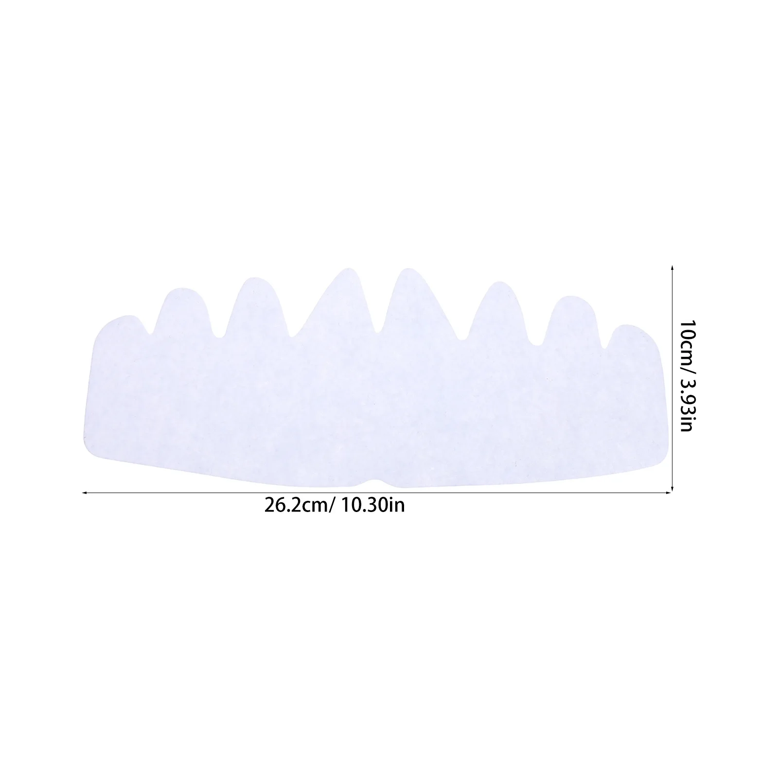 Inserti per berretto da baseball da 20 pezzi Supporto interno in feltro Fodera in tessuto non tessuto traspirante Ritenzione della forma Shaper universale leggero e durevole