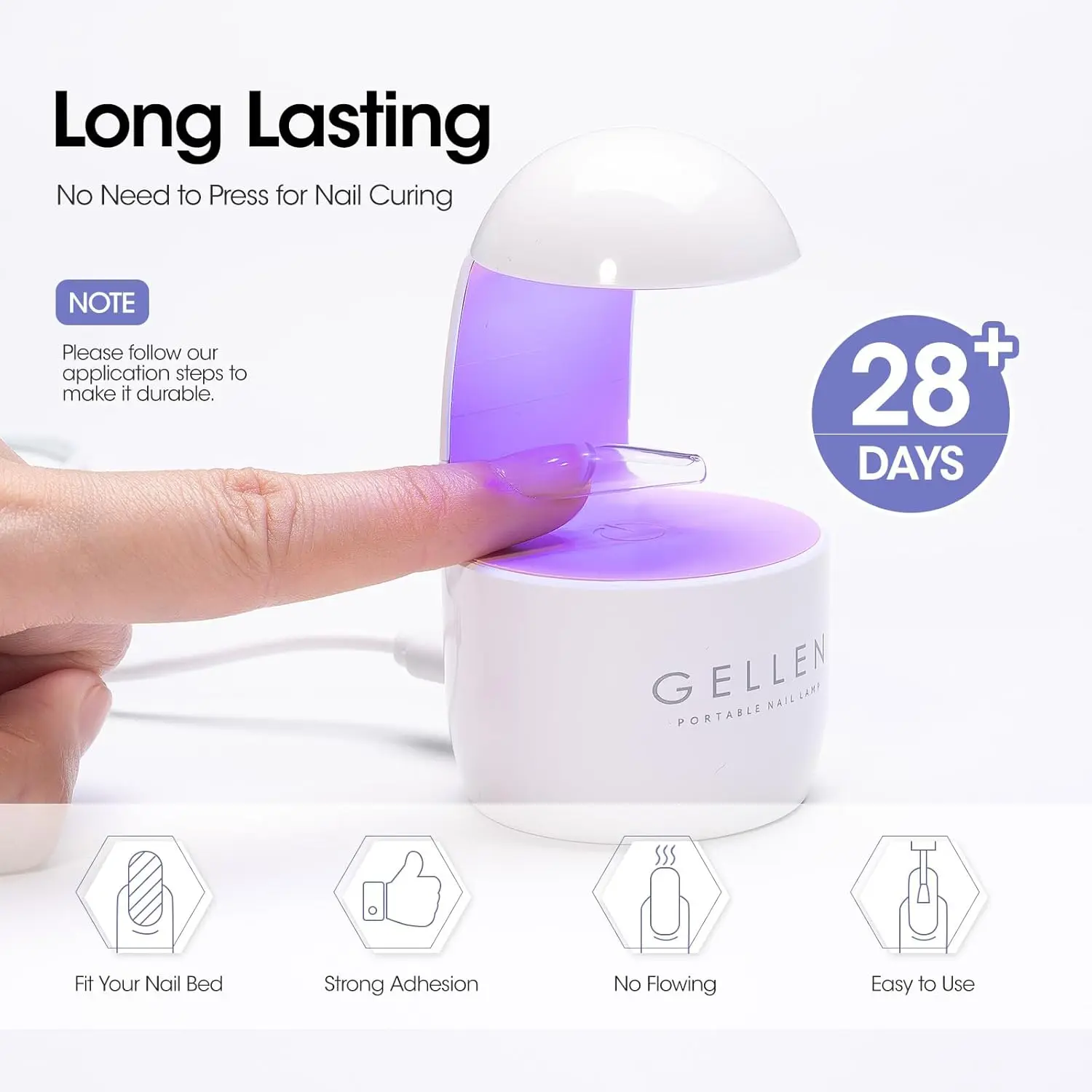 GELLEN 30g Polygel Nagelkleber Festes Gel-Klebeset Press-on-Nägel Entferner für Acryl-Nagelspitzen UV-LED-Lampe Heim- und Salon-Maniküre – Detail 28