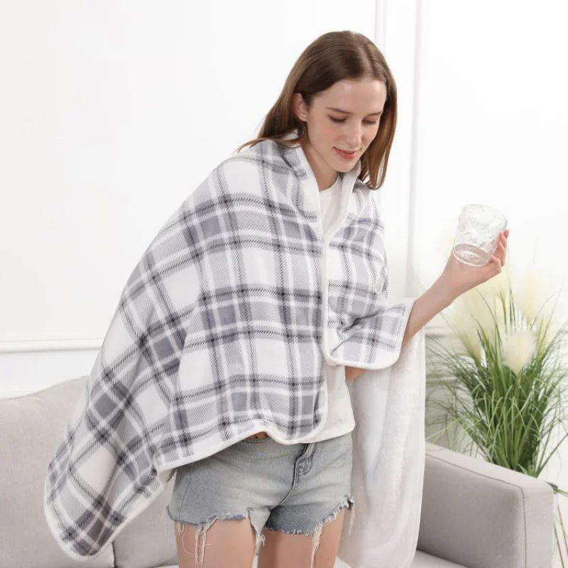 USB Heated Shawl Leg Warmer Wearable Electric Blanket Rechargeable Wireless Large Portable Washable