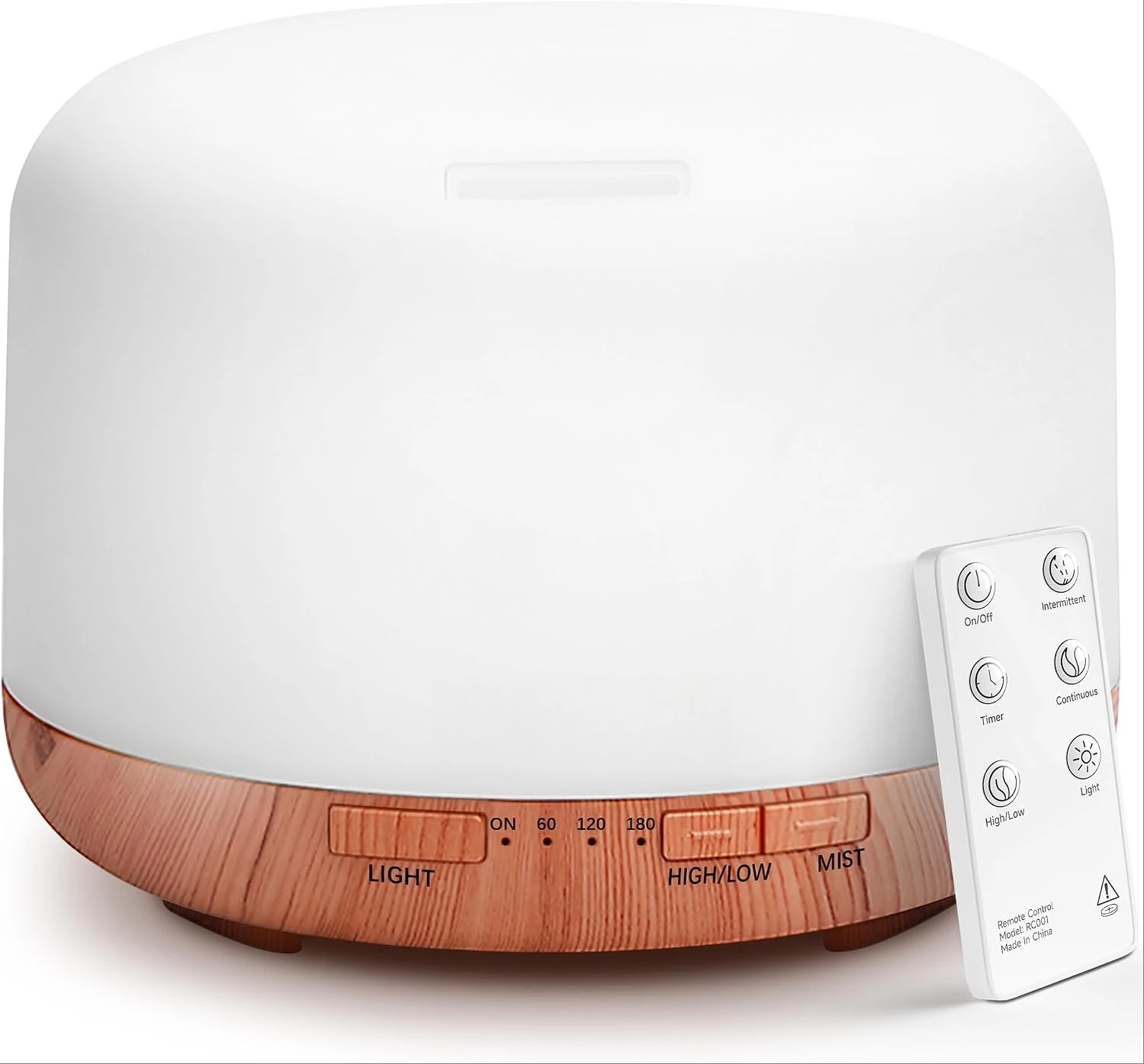 2026 New Upgrade Essential Oil Diffuser For Home, 500ML Aromatherapy Humidifier | With Remote Control, 7 Color LED Light