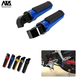 Motorcycle Footpegs Rear Passenger Footrest for Yamaha YZF-R3/R15 for T-MAX 530/560 for MT03/MT07/MT09/MT10 for Xmax 125/250/300