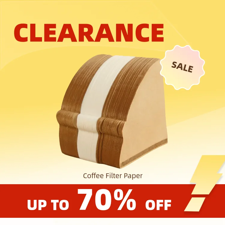 Clearance_100Pcs/pack coffee filter paper disposable filter paper drip coffee powder filter bag barista tool_Continuous updates