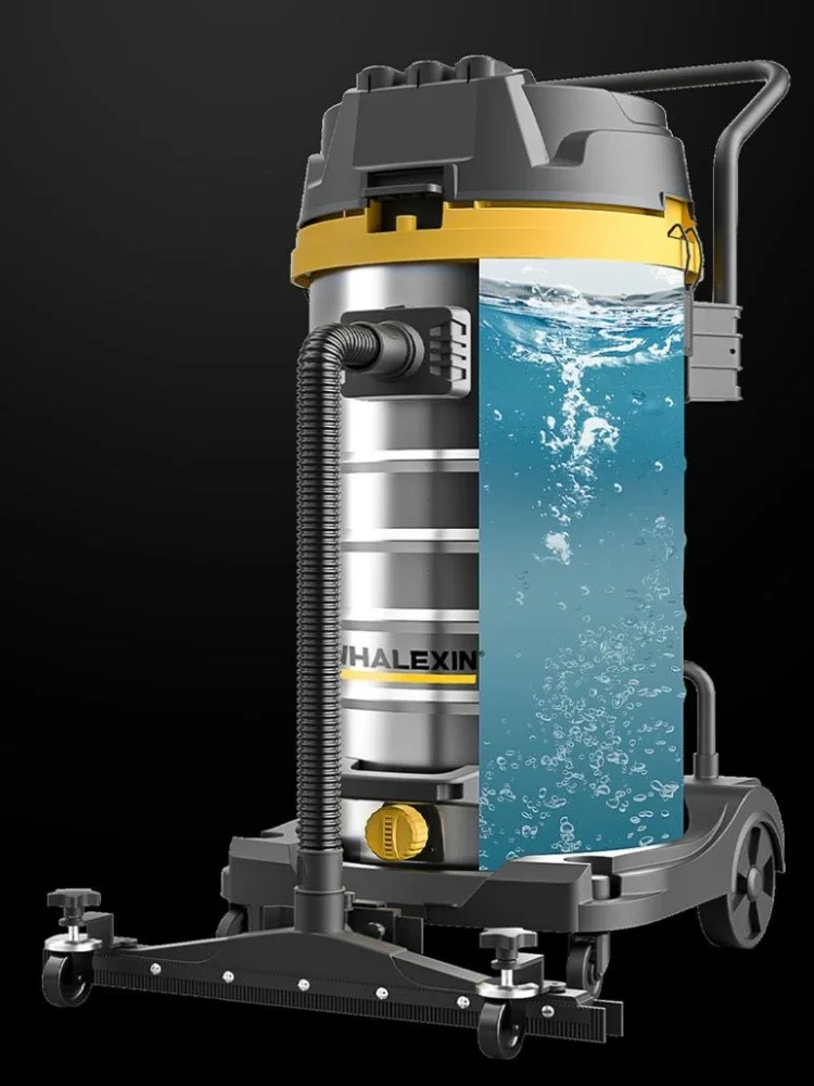 Industrial vacuum cleaner Commercial high-power dust suction Factory workshop Powerful vacuum cleaner Suction while pushing