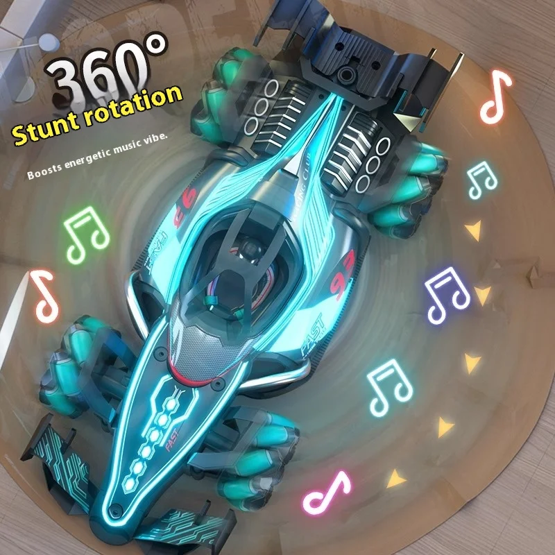Children'S Remote Control Car F1 Spray 2.4g Remote Control Car Gesture Induction Racing Stunt Drift 4wd Children'S Birthday Gift