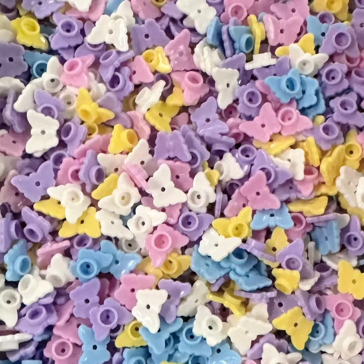 Butterfly Building Beads, Crunchy DIY Filler Particles, Crisp Sound Fillers for Handmade Balls, Slime, Floral Craft Decor
