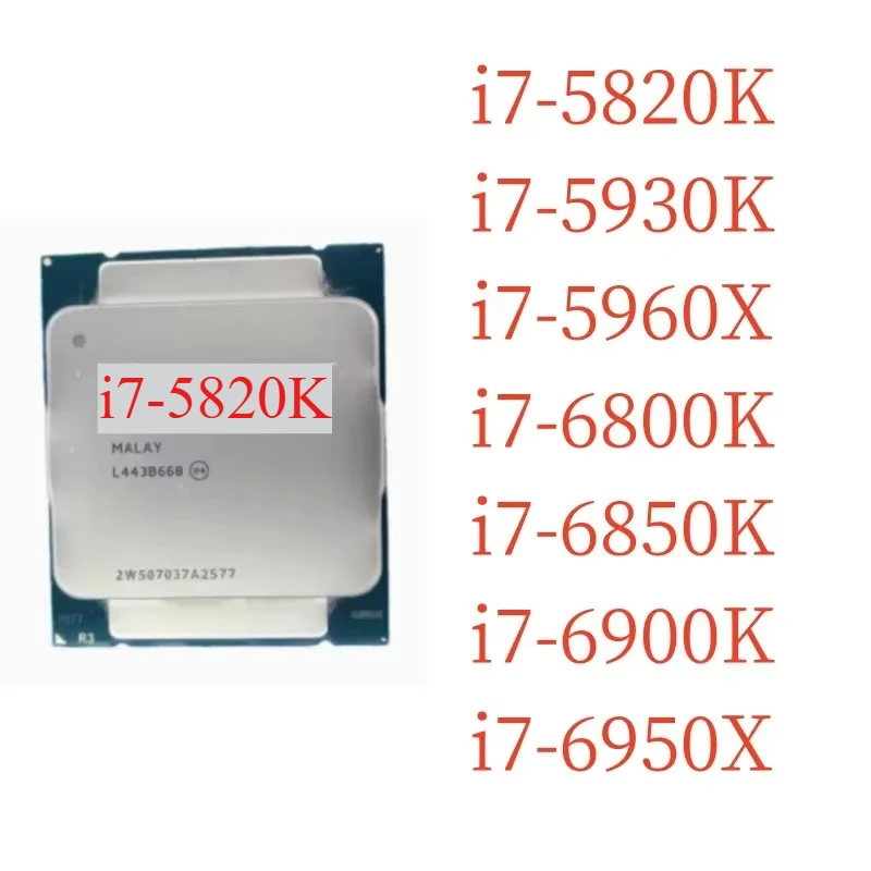 1pcs Perfect test Core i7-5820K i7-5930K i7-5960X i7-6800K i7-6850K i7-6900K i7-6950X High performance cpu