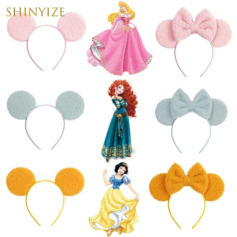 

New Cute Classic Disney Mickey Mouse Ears Chic Headband 5"Bow Girl And Kids Hairband Festival Cosplay DIY Hair Accessories Gift