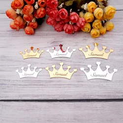 Personalized Acrylic Mirror Crown Custom Name Engagement Wedding Party Guest Gift Decor Cake Decor Baby's Room Sticker