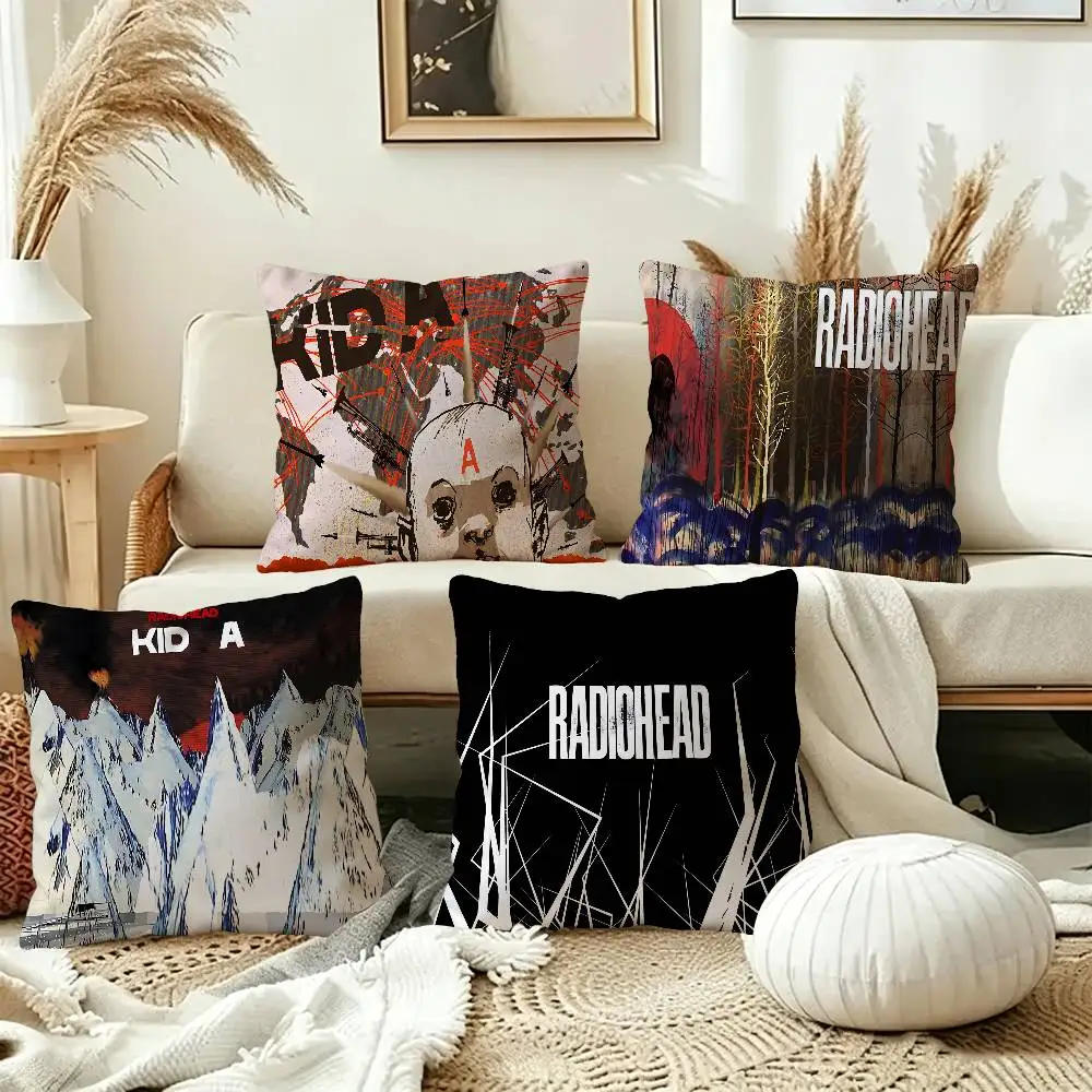 Band R-Radiohead OK Computer Cushion Cover Car Throw Pillow Case For Sofa Car Christmas Gift 40x40cm 45x45cm