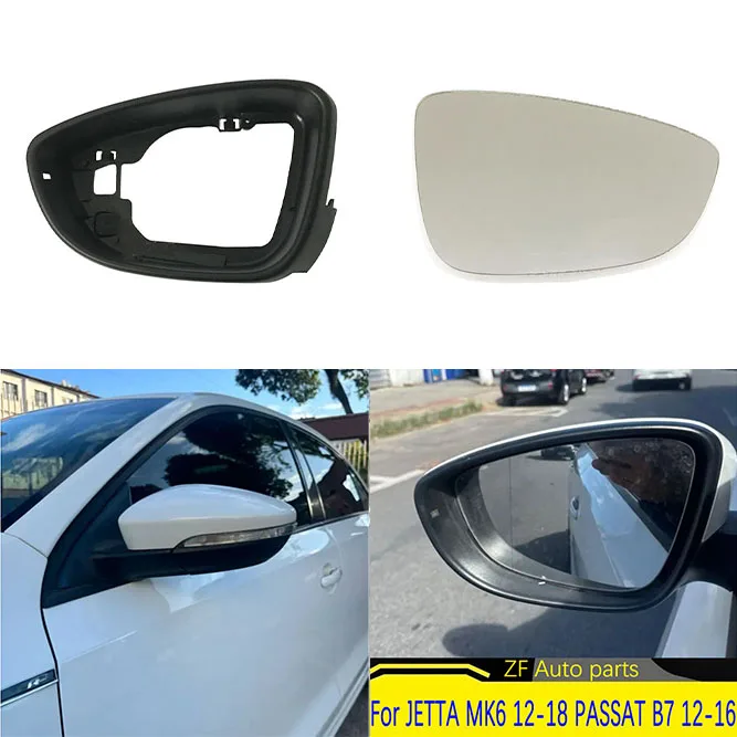 Left Right Side Mirror Glass Rearview Exterior Angle for Volkswagen VW CC 08-16, EOS Scirocco, Jetta MK6 Passat B7 Bettle A5 EU