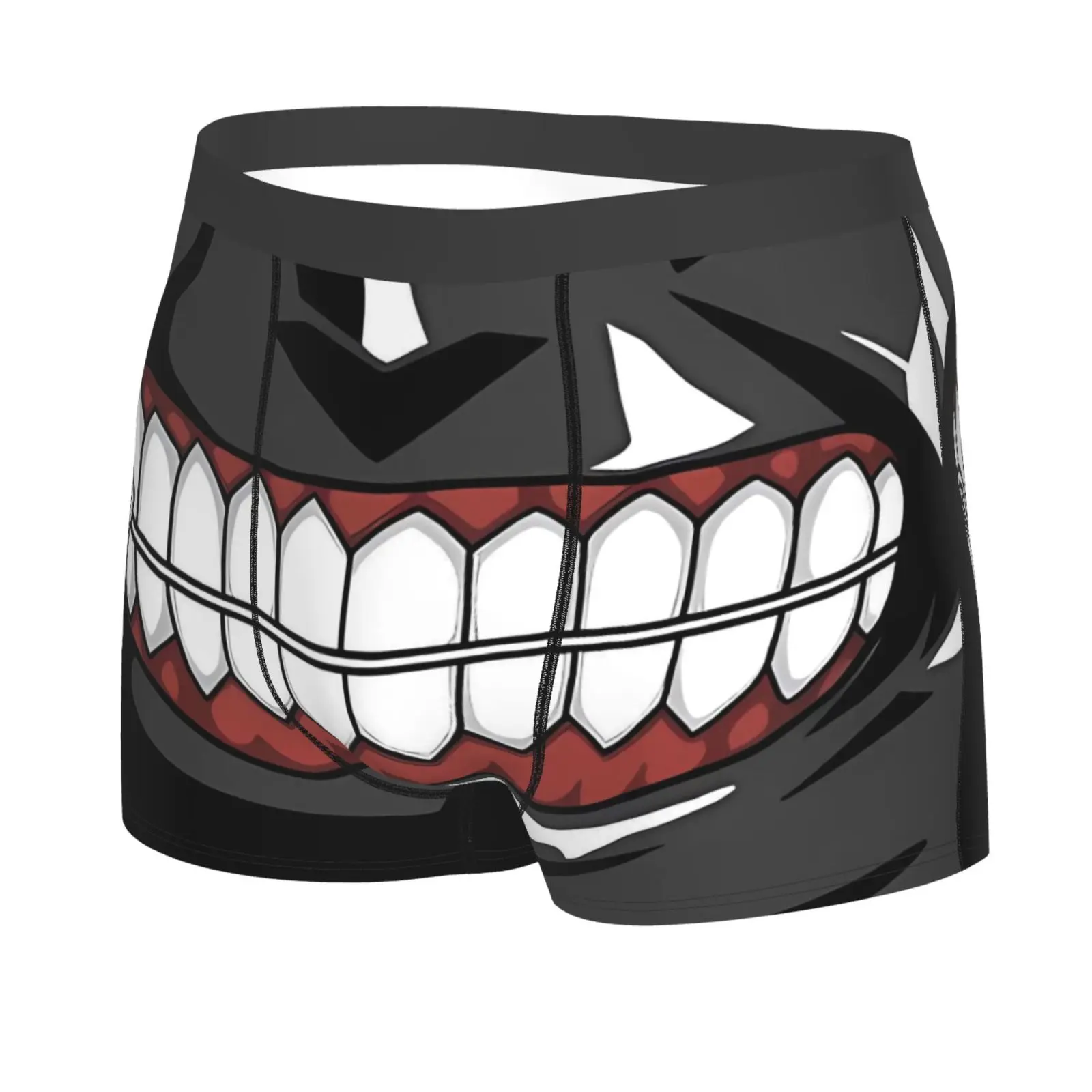 Tokyo Ghoul Kaneki Ken Pattern Men Underwear Boxers Men's Novelty Underpant Breathable Printed Male Underpants Man Boxer Briefs