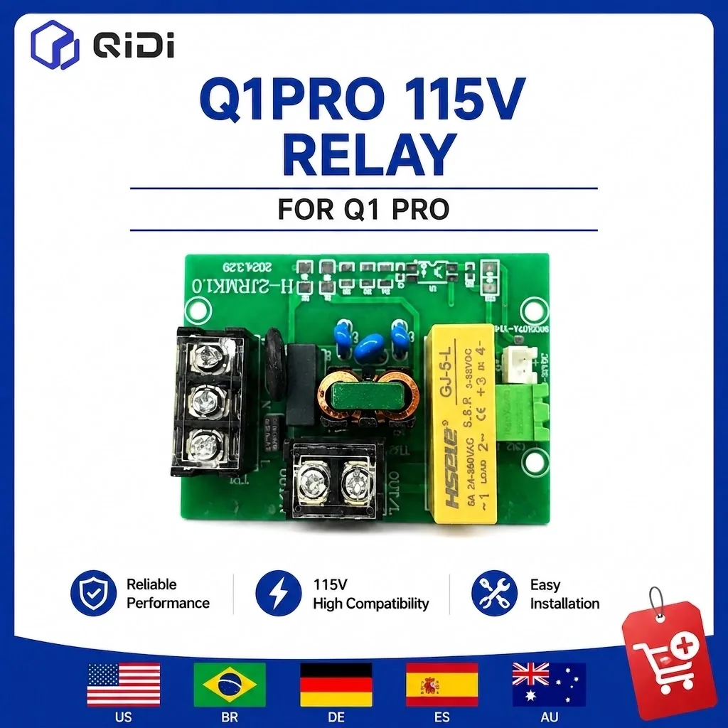 QIDI Q1 Pro Relay 115V Replacement Relay Module for Q1 Pro 3D Printer Original Spare Parts Accessories