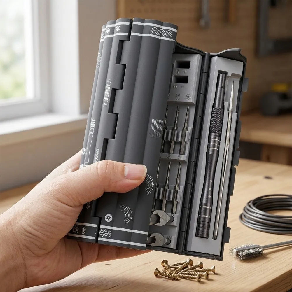 Precision Repair Tool 128 In 1 Screwdriver Set For Precise Assembly Anti-slip Ergonomic Handle High Strength Material