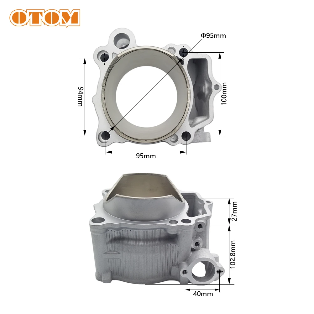 OTOM Motorcycle Motocross ATV Dirt Bike Engine Cylinder Block 2S2-11311-11-00 2S2-11311-30-00 For YAMAHA WR450F YZ450F YFZ450R