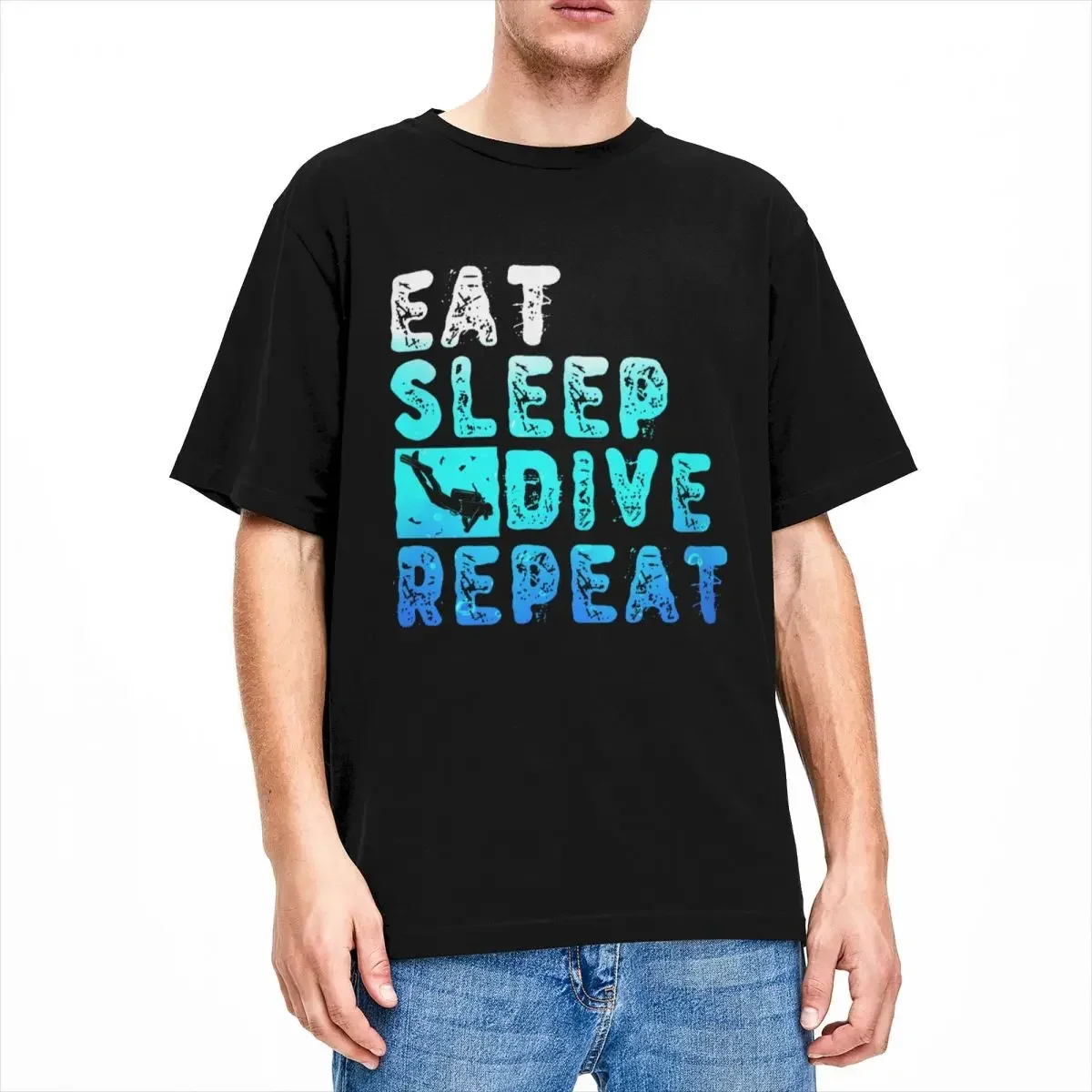 Scuba Diving Underwater Sport T Shirt Scuba Dive Accessories Gift for Diver Tee Shirt Pure Cotton Birthday Gifts Idea for Divers