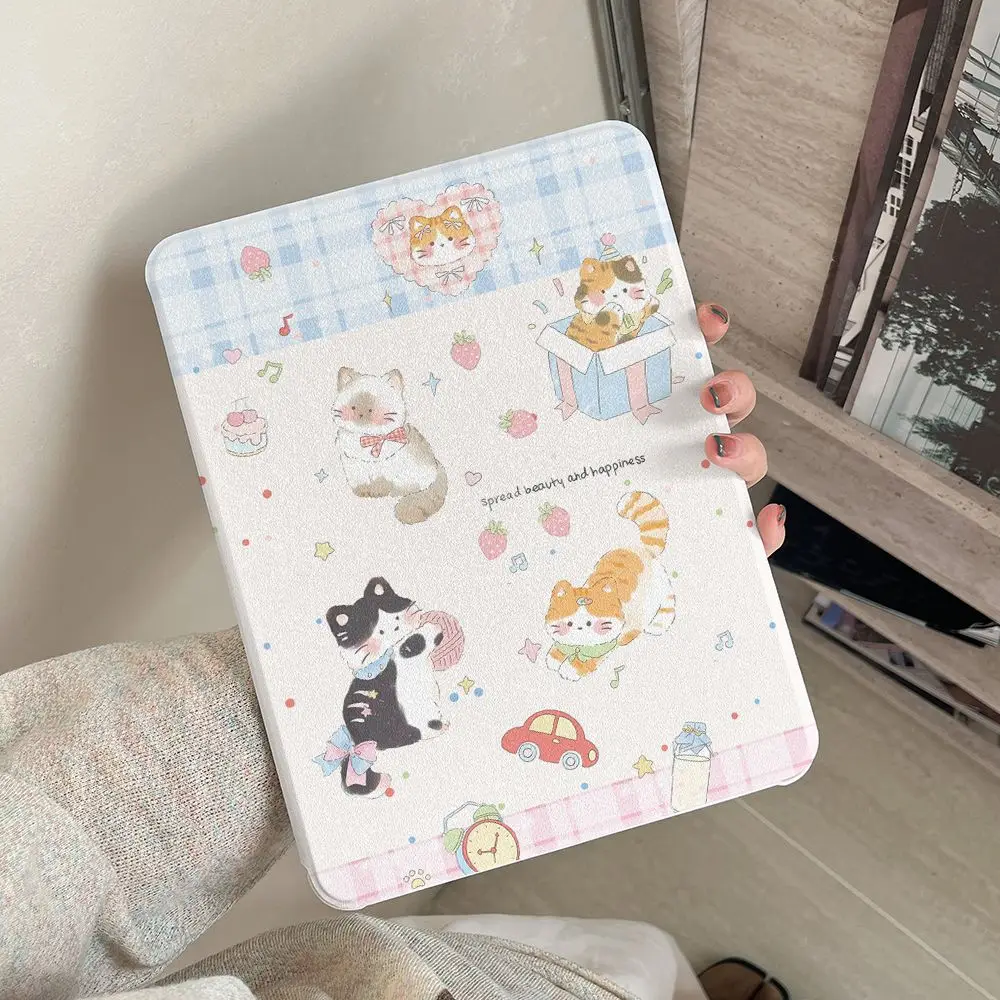 Cute Little Bear Christmas Penguin For iPad Pro Air 13'' 11'' M5 M4 M3 M2 2 1 11th A16 12.9'' 10 9 8 Th Mini 7 6 5 4 7.9