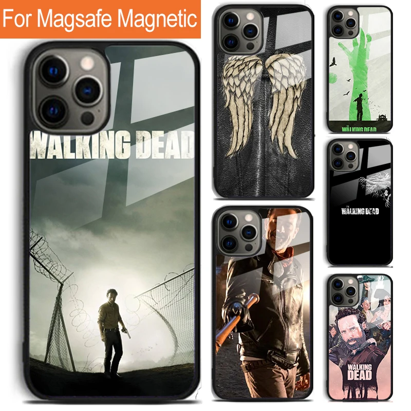 The Walking Dead Negan Phone Case For iPhone 16 15 14 13 12 11 Pro Max Plus Magsafe Magnetic Wireless Charging Cover