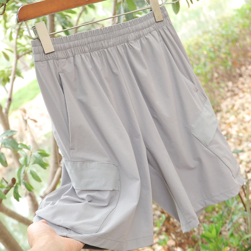 د بديل المنزل! الرجال الصيف مريحة للتنفس مرونة الخصر رقيقة وظيفة الإحساس البارد الحماية من الشمس الرياضة العمل... #3