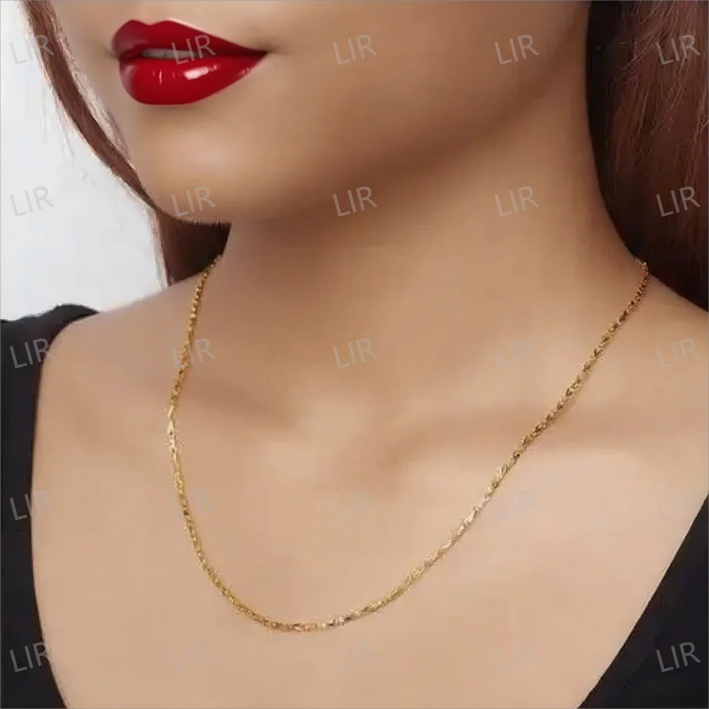 

LIR 2025 Trendy Minimalist Yellow Women’s Collarbone Necklace, Stylish & Chic