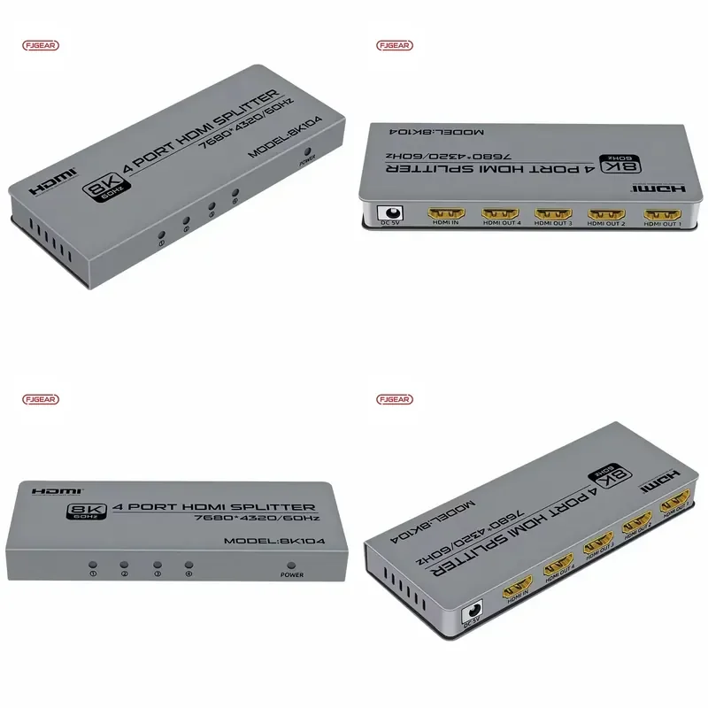 FJ-8K104 FJGEAR 2 in 4 Out 4K HD Switch/splitter Pay for Shipping Cost Difference