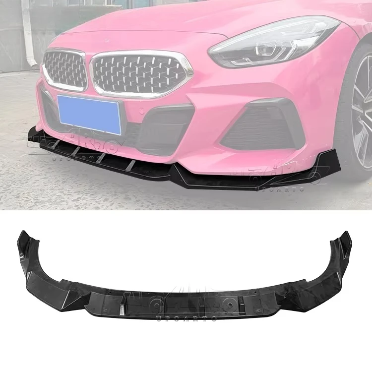 

G29 Front Bumper Lip Splitter Spoiler ABS Carbon Fiber Look 3 Parts Front Lip for Z4 G29 2023+