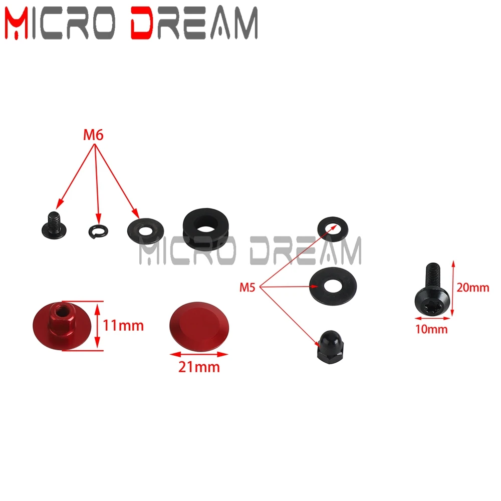 T25 Windscreen Hand Guards Bolts Fairing Screws Bushing Inserts For Harley Softail Fat Bob FXFB Low Rider S FXLRS FXLR Slim FLSL