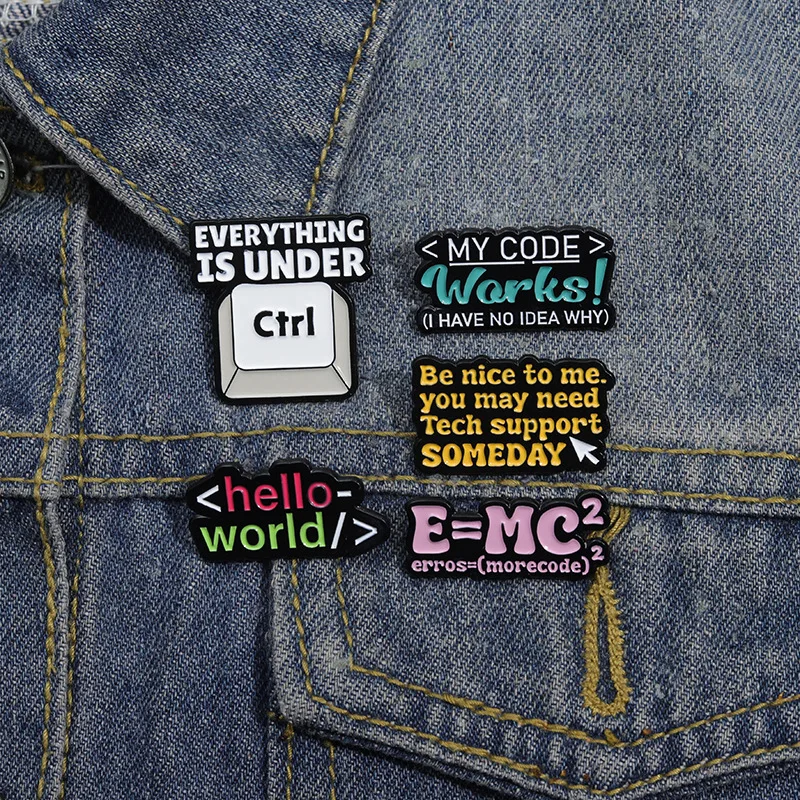 Tech Accessories Backpack - Programmer Tech Nerd Enamel Pins Set