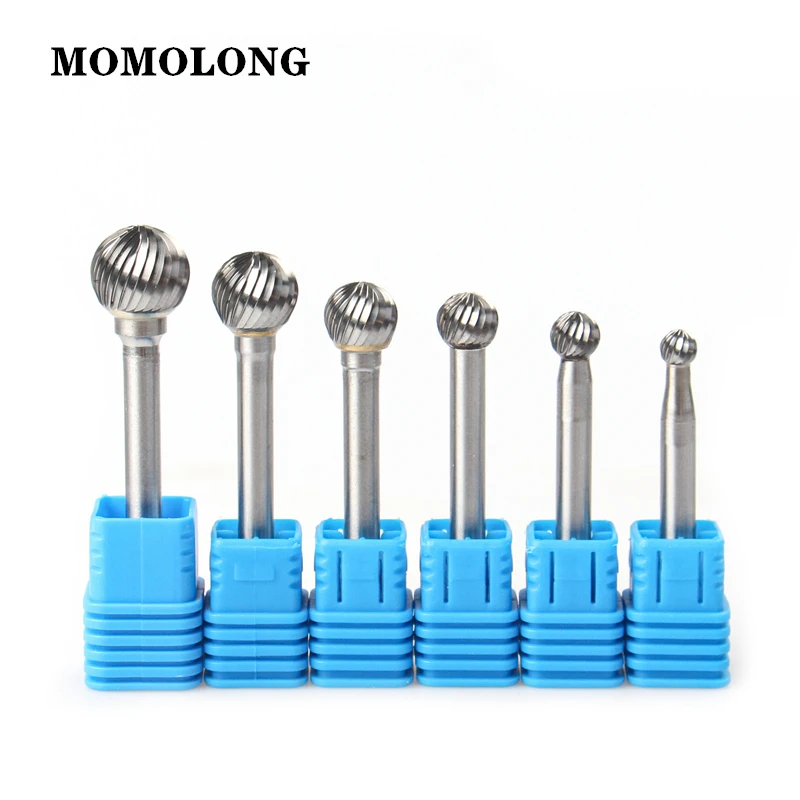 D Type Head Tungsten Carbide Alloy Rotary File Tool Drill Milling Carving Bit Point Burr Die Grinder Abrasive Tool