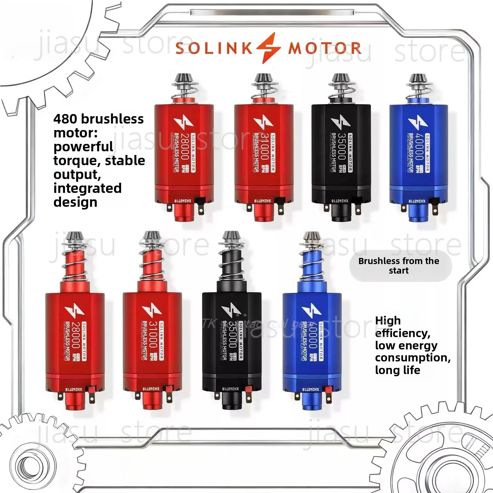 

High Speed Strong Magnet Brushless Motor 480 Long Shaft Fit SLR Series Model Accessories
