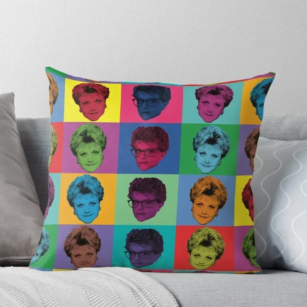 PopArt Jessica Fletcher Throw Pillow pillow cover luxury christmas cushions covers pillow