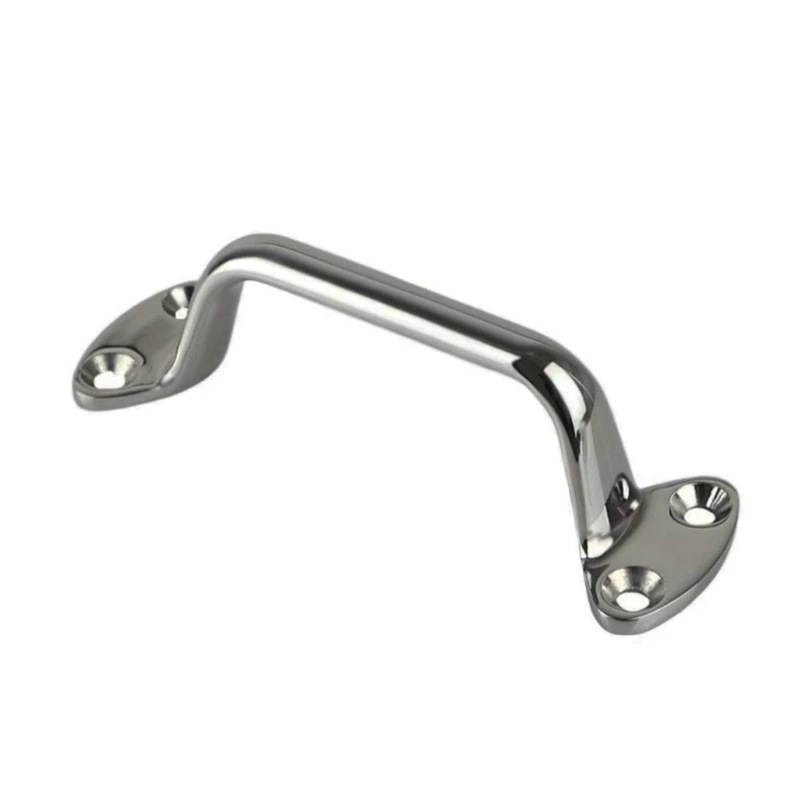 

6" Steel Hand Grip Easy Installation Boats Handle Handrail Heavy Duty Boast Handrail Upgrades for Yacht & Boats Drop shipping