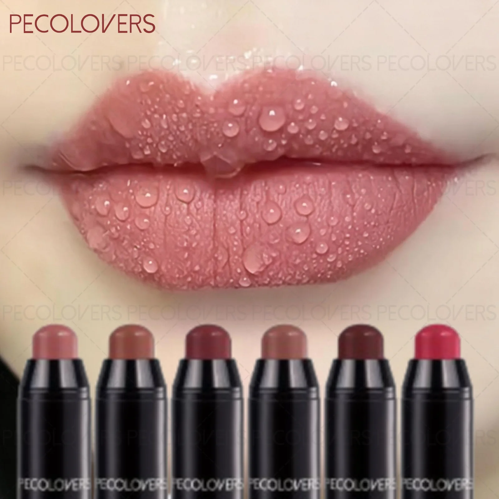 1PC Nude Matte Lipstick Pen, Silky Cream Texture, Non-stick Cup, Moisturizing Formula, High-shine and Easy-to-pigment Lipstick