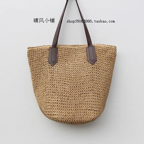 

New One-shoulder Leisure Straw Bag Beach Holiday Idyllic Straw Bag Urban Simple Women Bag Sen Style Literary Trend