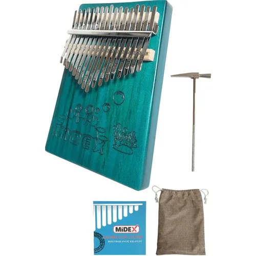 Midex KLX-454 Chính Hãng Gỗ Nước Xanh Kalimba Với 17 Phím (Phương Pháp Túi Búa)