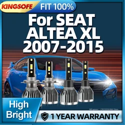 2/4Pcs 180W Led Lamp Car H1 H7 Headlight CSP Light Bulbs For SEAT ALTEA XL 2007 2008 2009 2010 2011 2012 2013 2014 2015