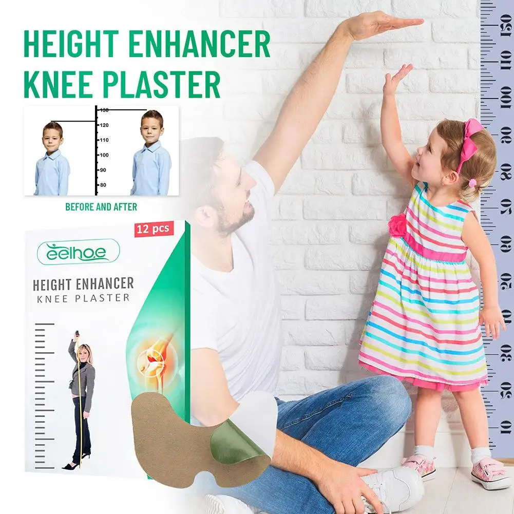 Herbal Height Enhancer Knee Plaster Plantar Acupoint Promote Bone Growth Stickers Adults Children Teenagers Growth Taller Patch