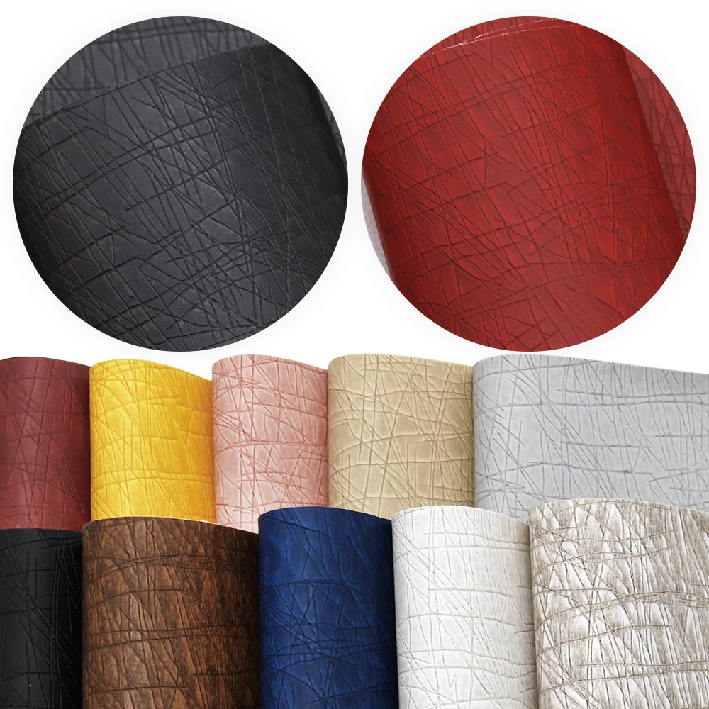 1 Piece Faux Leather Fabric,7.87x12.99inch,Bump Texture PVC Material Synthetic Leather- Perfect