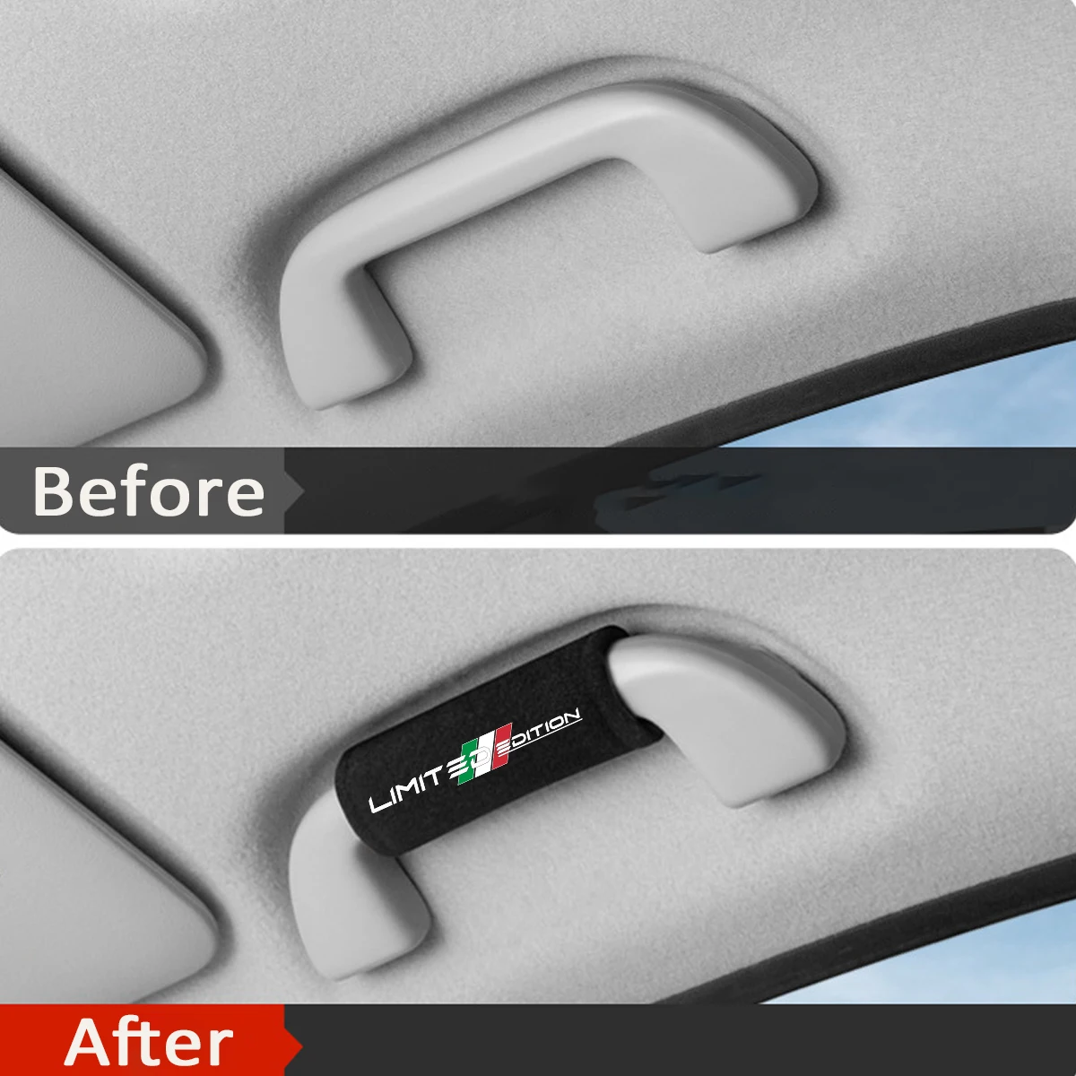 1 Piece Fluff Car Roof Door Handle Protector Car Armrest Covers For Audi Mercedes Benz For VW Ford BMW For Toyota